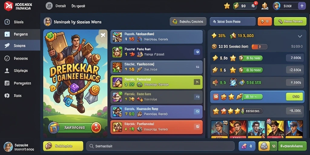 Screenshot karakter utama yang siap bertempur.