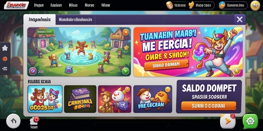 Pengaturan turnamen yang memungkinkan pemain bersaing secara langsung.