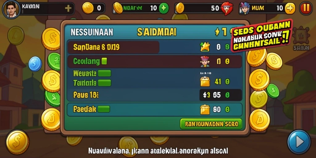 Tangkapan layar memperlihatkan misi dan tantangan yang menunggu pemain.
