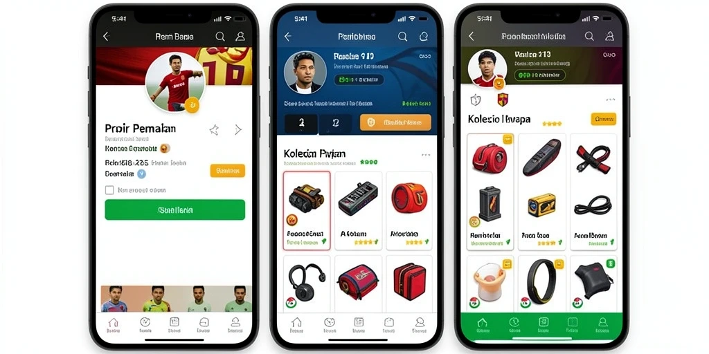 Screenshot fitur interaksi sosial antar pemain.